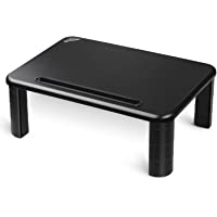 SIMBR Soporte para Monitor y Ordenador Portátil Elevador de Pantalla con 4 Elevaciones Ajustables- 28×40cm con Soporte…